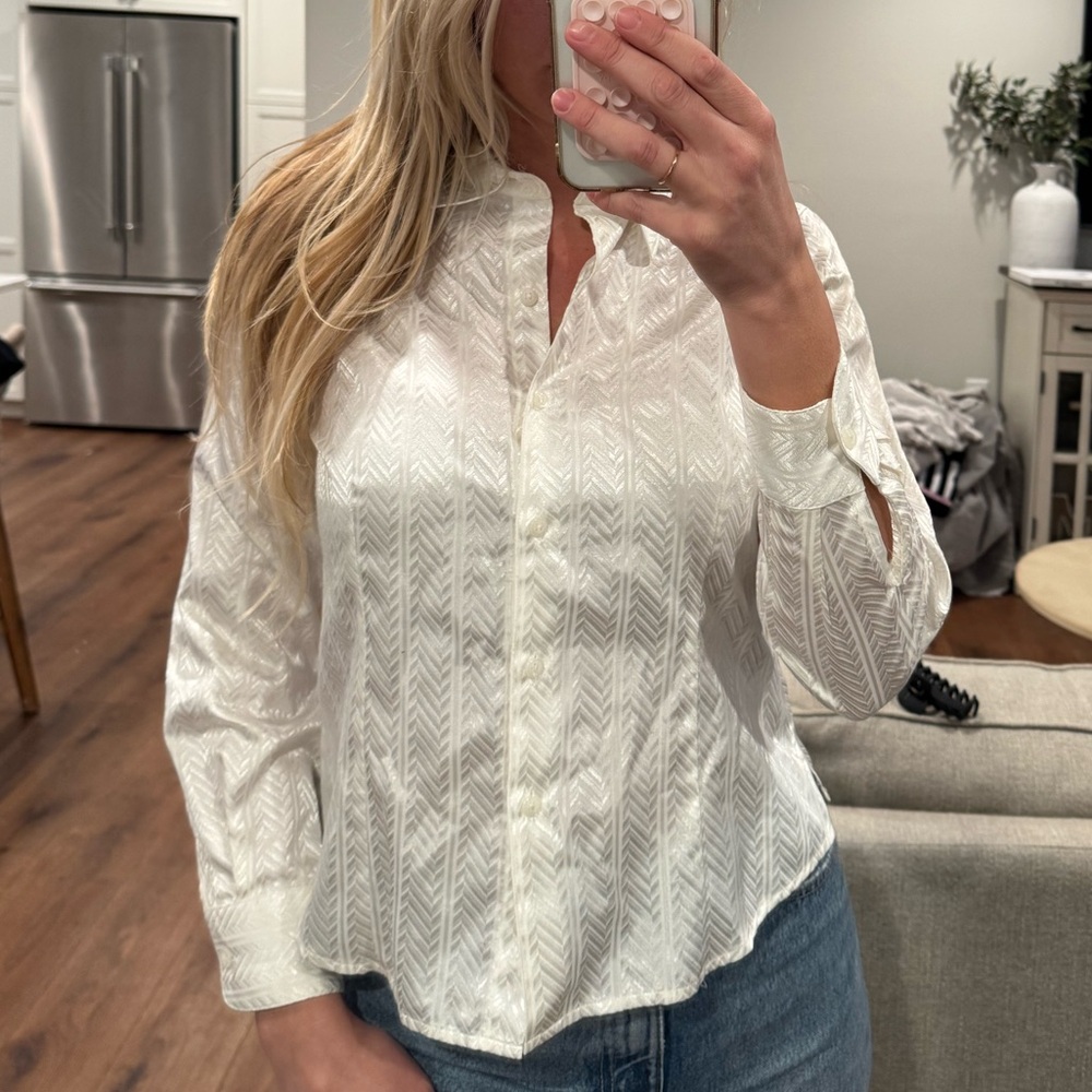 Foxcroft Button Up  Size 6P